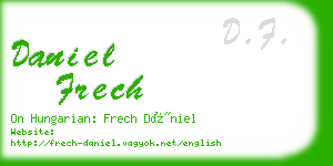 daniel frech business card